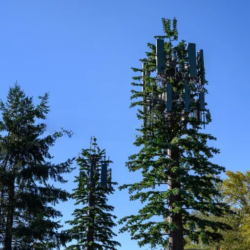 Tour de communication de l'arbre bionique